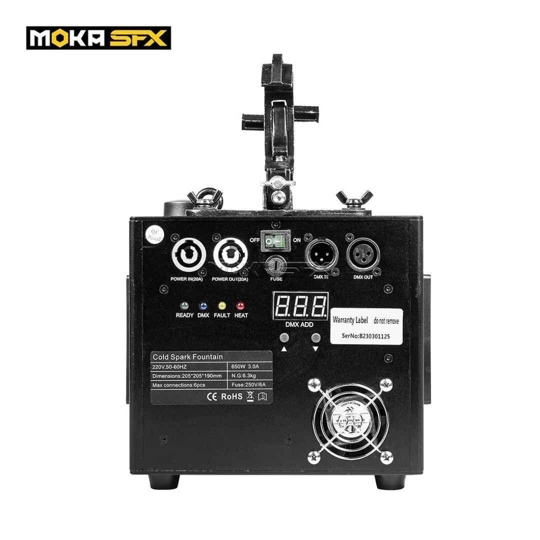 MOKA SFX MK-E12 | Máquina Profesional de Chispa Fría Colgante