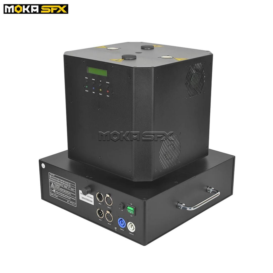 MOKA SFX MK-E18 | Máquina Profesional de Chispa Fría Doble Chorro Giratorio