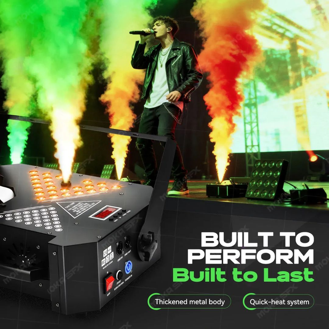MOKA SFX MK-F01 | Máquina Profesional de Humo LED RGB 1500W