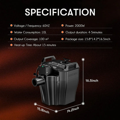 MOKA SFX MK-F13 | Máquina Profesional de Niebla Baja con Hielo Seco 3500W