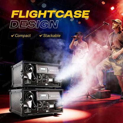 MOKA SFX MK-F23 | Máquina de Humo Silenciosa 1200W con Flight Case