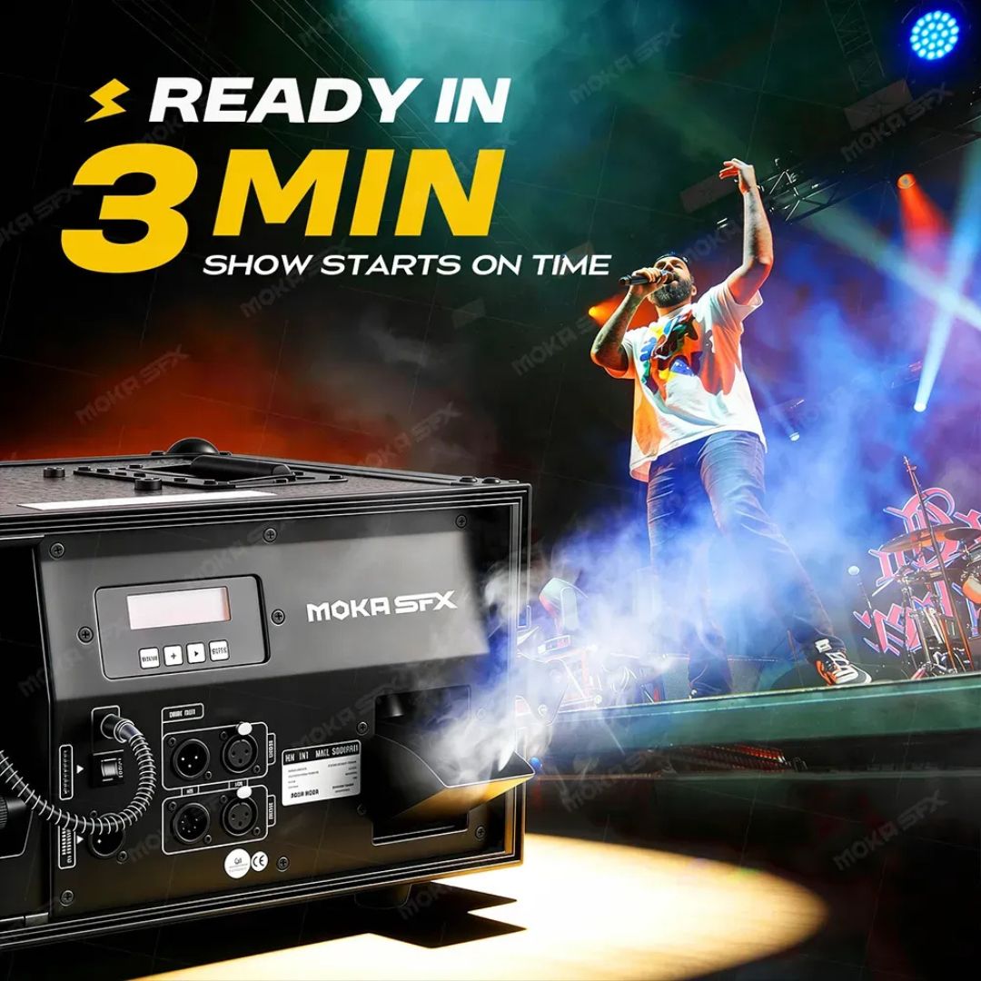 MOKA SFX MK-F23 | Máquina de Humo Silenciosa 1200W con Flight Case