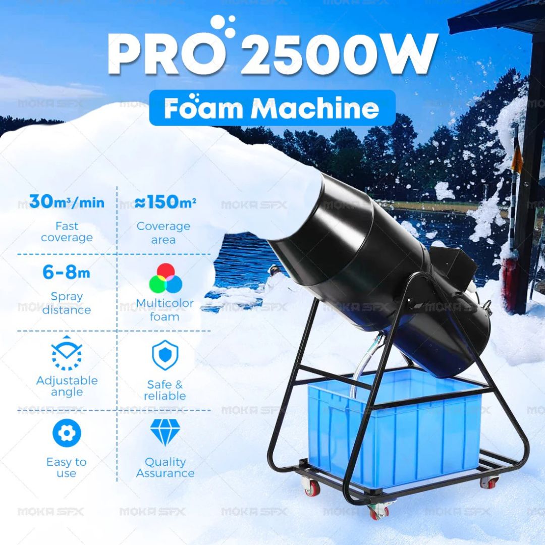 MOKA SFX MK-H03 | Máquina Profesional de Espuma de 2500W para Foam Party
