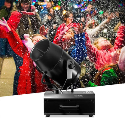 MOKA SFX MK-S06 | Máquina Profesional de Nieve de 1800W con Giro de 180° y Flight Case
