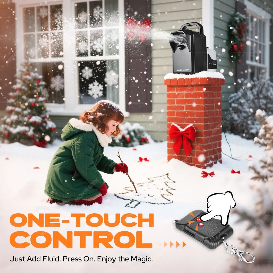 MOKA SFX | Máquina Profesional de Nieve Silenciosa con Control Remoto Ajustable