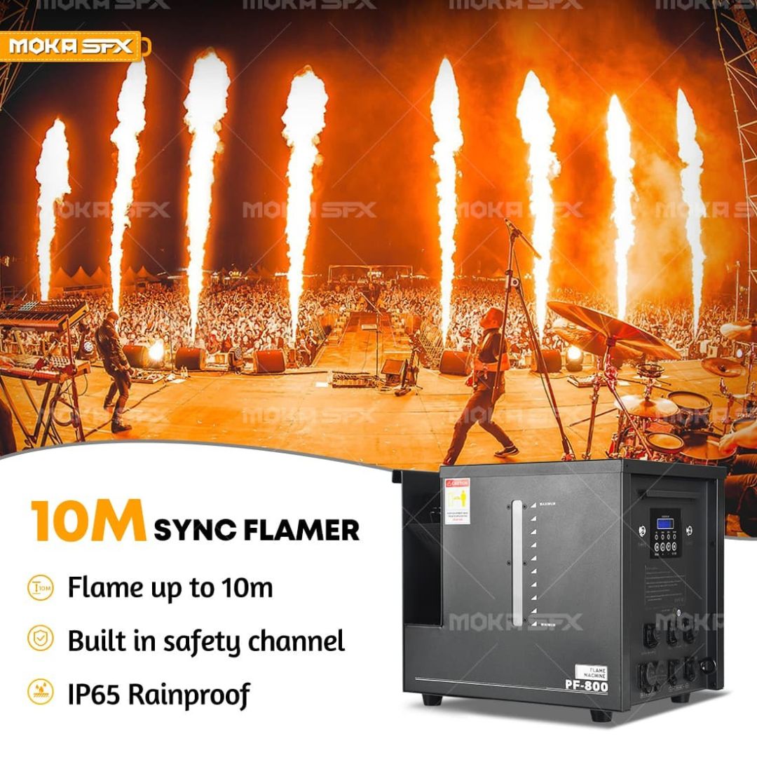 MOKA SFX PF-800 | Máquina Lanzallamas Profesional Rainproof 10M