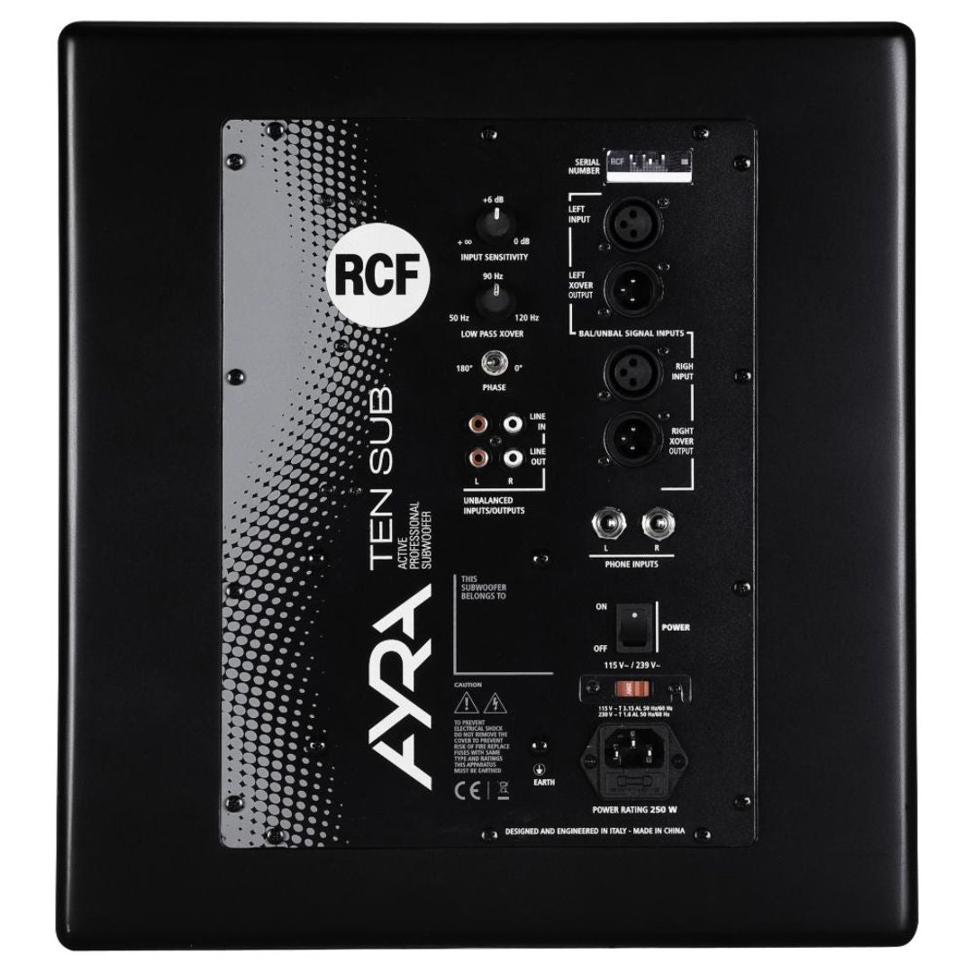 RCF AYRA 10 | Subwoofer de Estudio Activo 10”