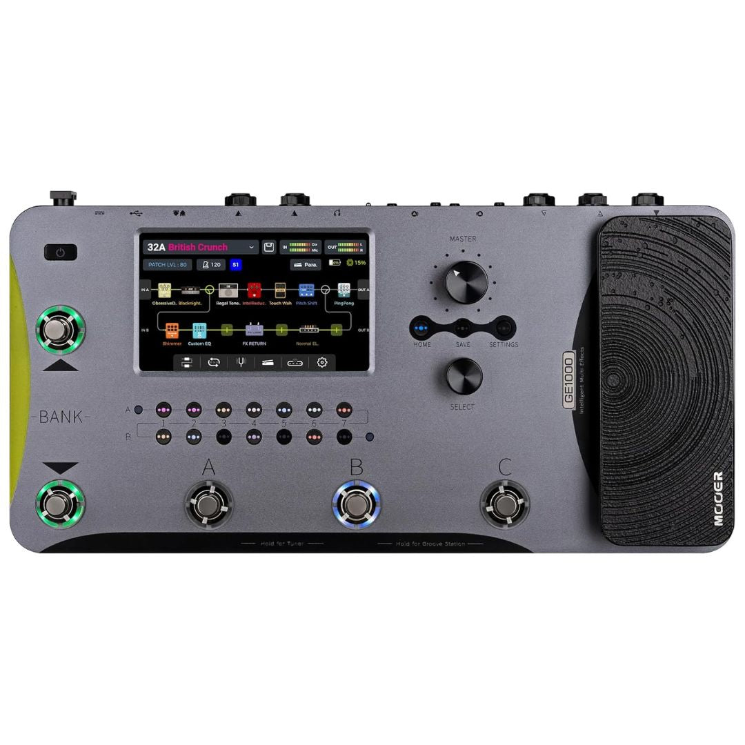 MOOER GE1000 Gray | Pedalera Multiefectos Profesional para Guitarra