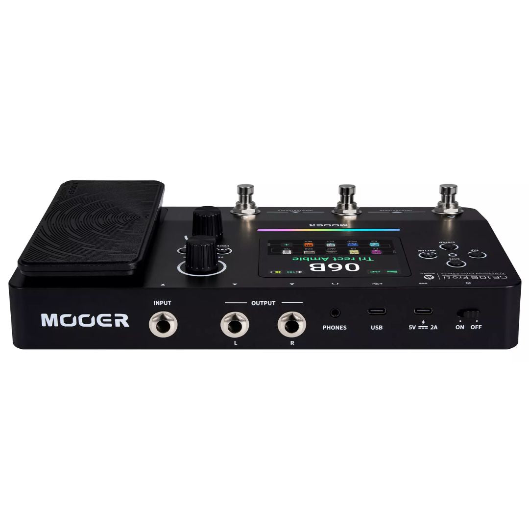 MOOER GE100 Pro Li | Pedalera Multiefectos para Guitarra con Batería Recargable