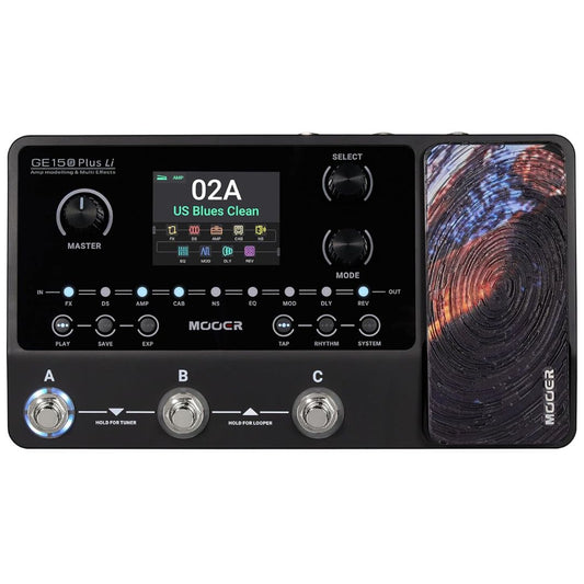 MOOER GE150 Plus Li | Pedalera Multiefectos para Guitarra con Batería Recargable