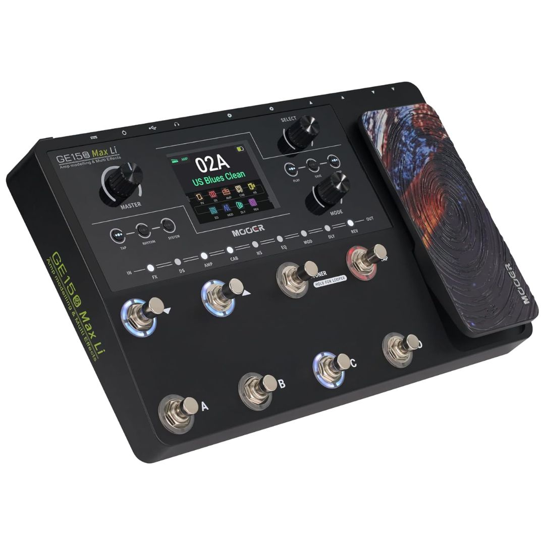 MOOER GE150 Plus Li | Pedalera Multiefectos para Guitarra con Batería Recargable