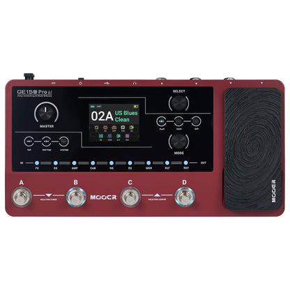 MOOER GE150 Pro Li | Pedalera Multiefectos para Guitarra con Batería Recargable