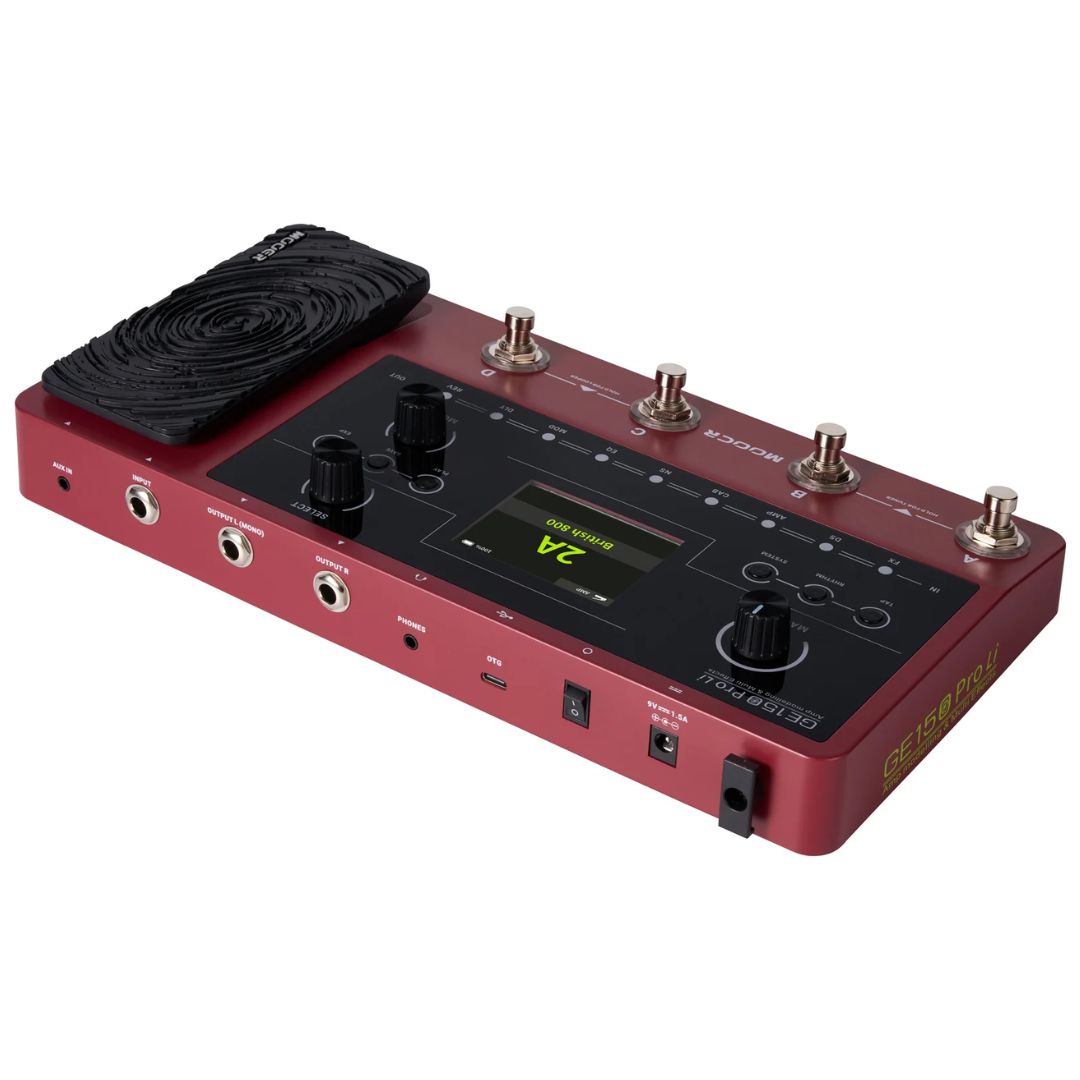 MOOER GE150 Pro Li | Pedalera Multiefectos para Guitarra con Batería Recargable