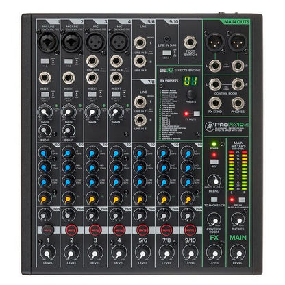 Mackie ProFX10 V3 | Mixer 10 Canales con Interfaz USB y GigFX™