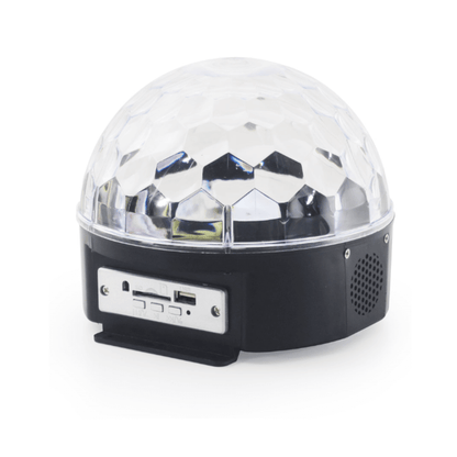 Magic Ball M-06 - Esfera LED Audiorítmica con Parlante Integrado, USB/SD y Control Remoto