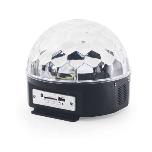 Magic Ball M-06 - Esfera LED Audiorítmica con Parlante Integrado, USB/SD y Control Remoto