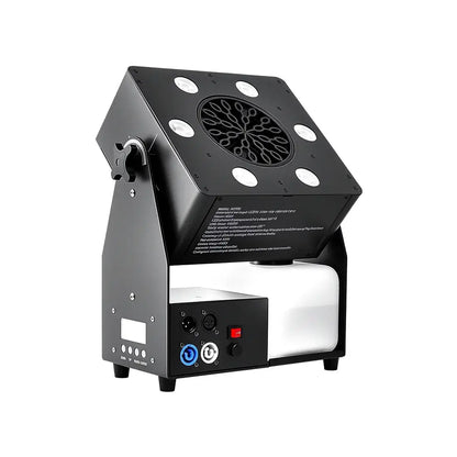 Máquina de Burbujas LED 3en1 DMX | Efecto Escénico Profesional con Luz RGBW y Control Remoto
