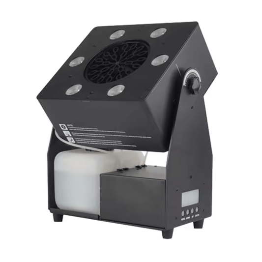 Máquina de Burbujas LED 3en1 DMX | Efecto Escénico Profesional con Luz RGBW y Control Remoto