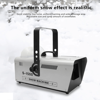 Máquina de Nieve 1500W SNOW | Generador de Copos Artificiales con Control Remoto para Eventos y Escenarios
