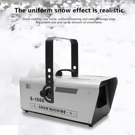 Máquina de Nieve 1500W SNOW | Generador de Copos Artificiales con Control Remoto para Eventos y Escenarios