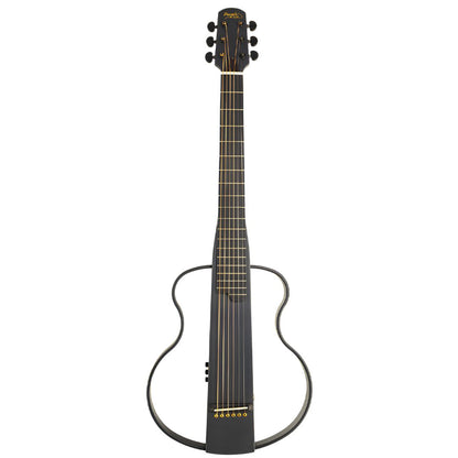 Mayer AS-301 BK | Guitarra Acústica Silenciosa de Viaje con Cuerdas Metálicas