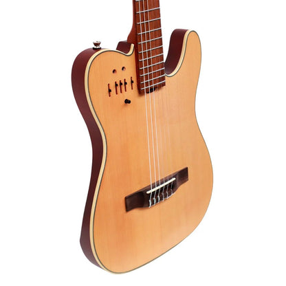 Mayer CS-202MNT | Guitarra Electroacústica Silent de Nylon de 39”