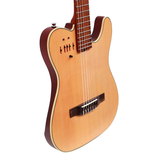 Mayer CS-202MNT | Guitarra Electroacústica Silent de Nylon de 39”