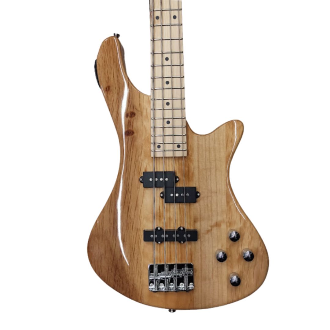 Mayer KB29DT Natural | Pack de Bajo Eléctrico de 4 Cuerdas con Amplificador