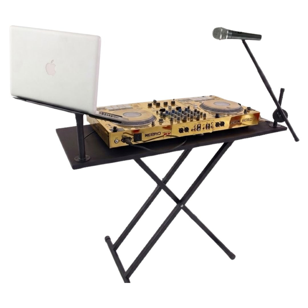 Mesa de DJ Portátil Negra