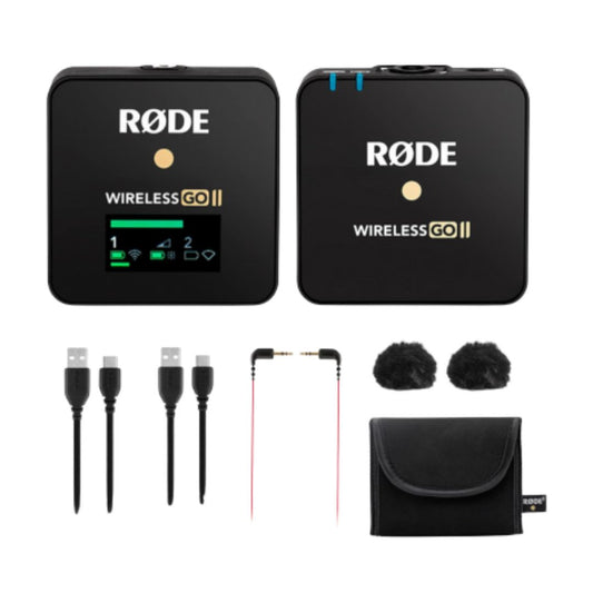 RØDE Wireless GO II | Sistema de Micrófono Inalámbrico Ultracompacto de Doble Canal (Versión Single)