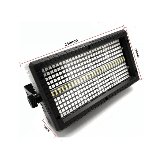 Mini ATOMIC 8+8 RGB - Luz Estroboscópica LED Profesional 3 en 1 con DMX512 y Efectos Dinámicos