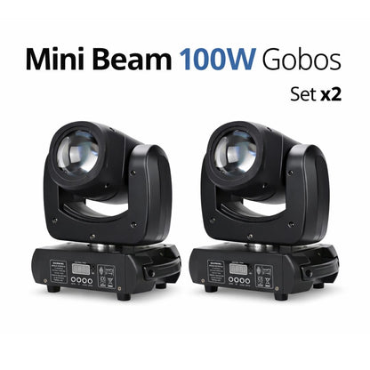 Mini Beam 100W Gobos  Set x2