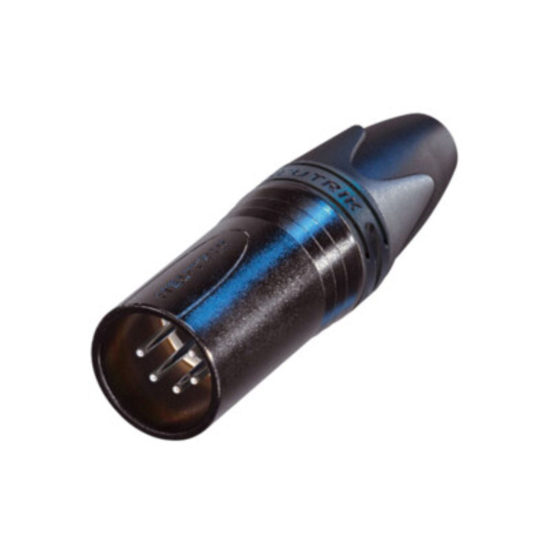 NC5MXX-BAG NEUTRIK | Conector DMX XLR Macho De 5 Pines Carcasa Metálica Negra