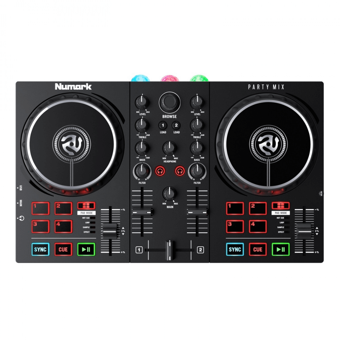 Numark PARTY MIX II | Controlador DJ Con Iluminación LED y Audio USB