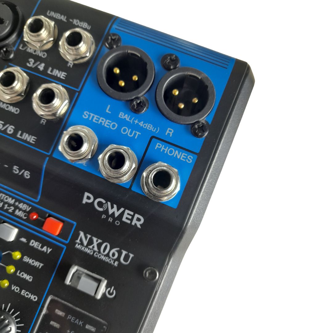 NX06U POWER PRO | Consola Análoga 6 Canales