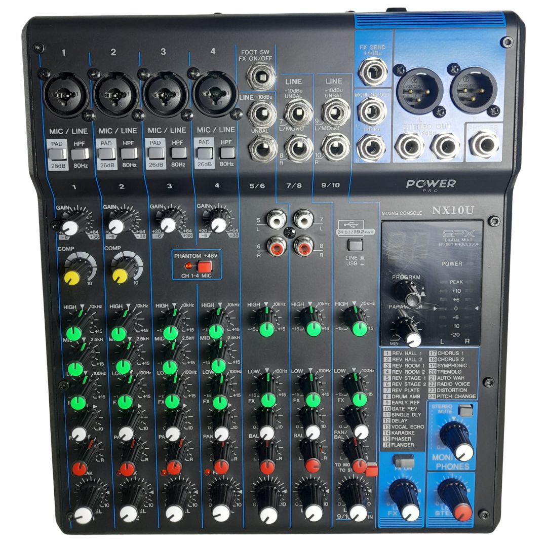 NX10U POWER PRO | Consola Análoga 10 Canales