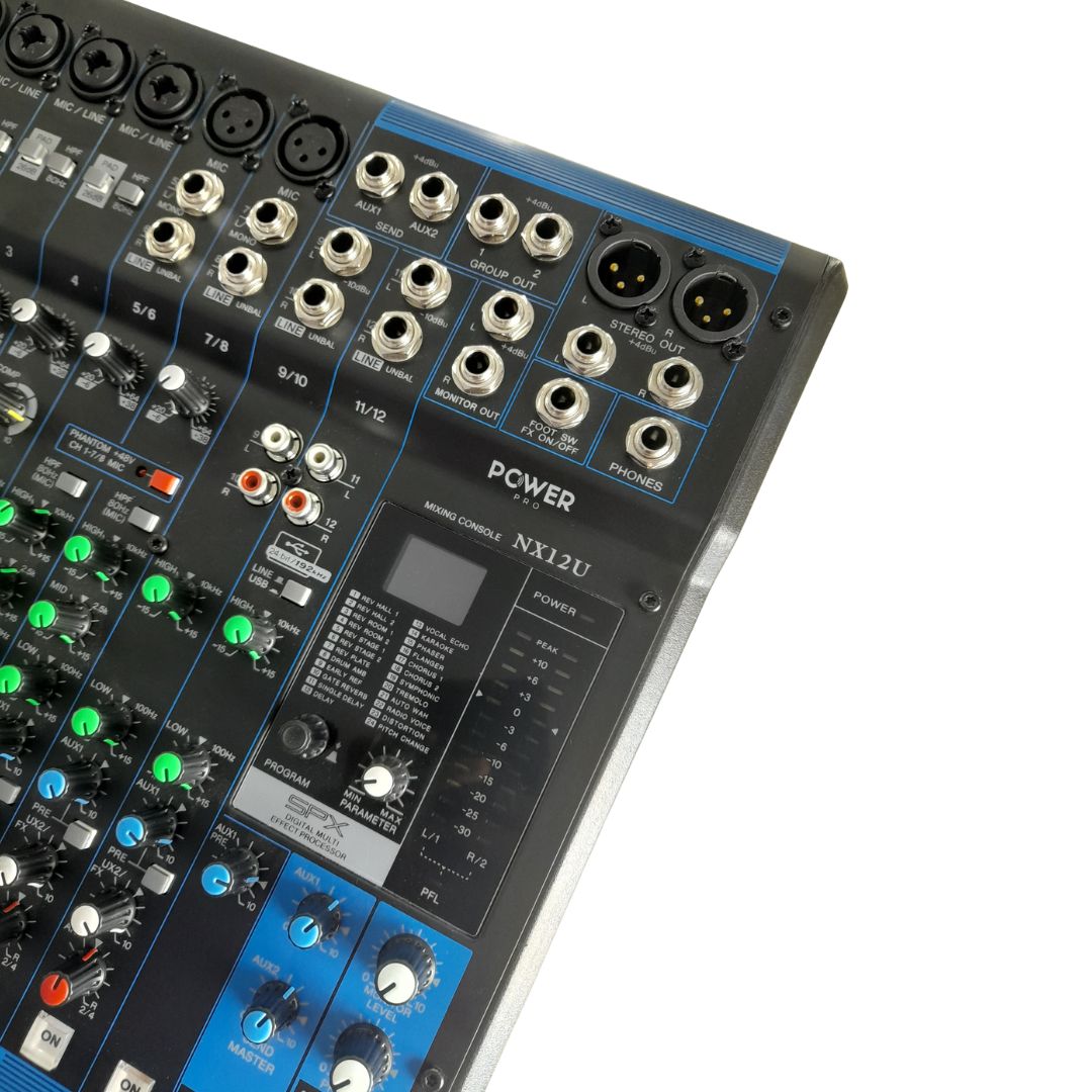 NX12U POWER PRO | Consola Análoga 12 Canales