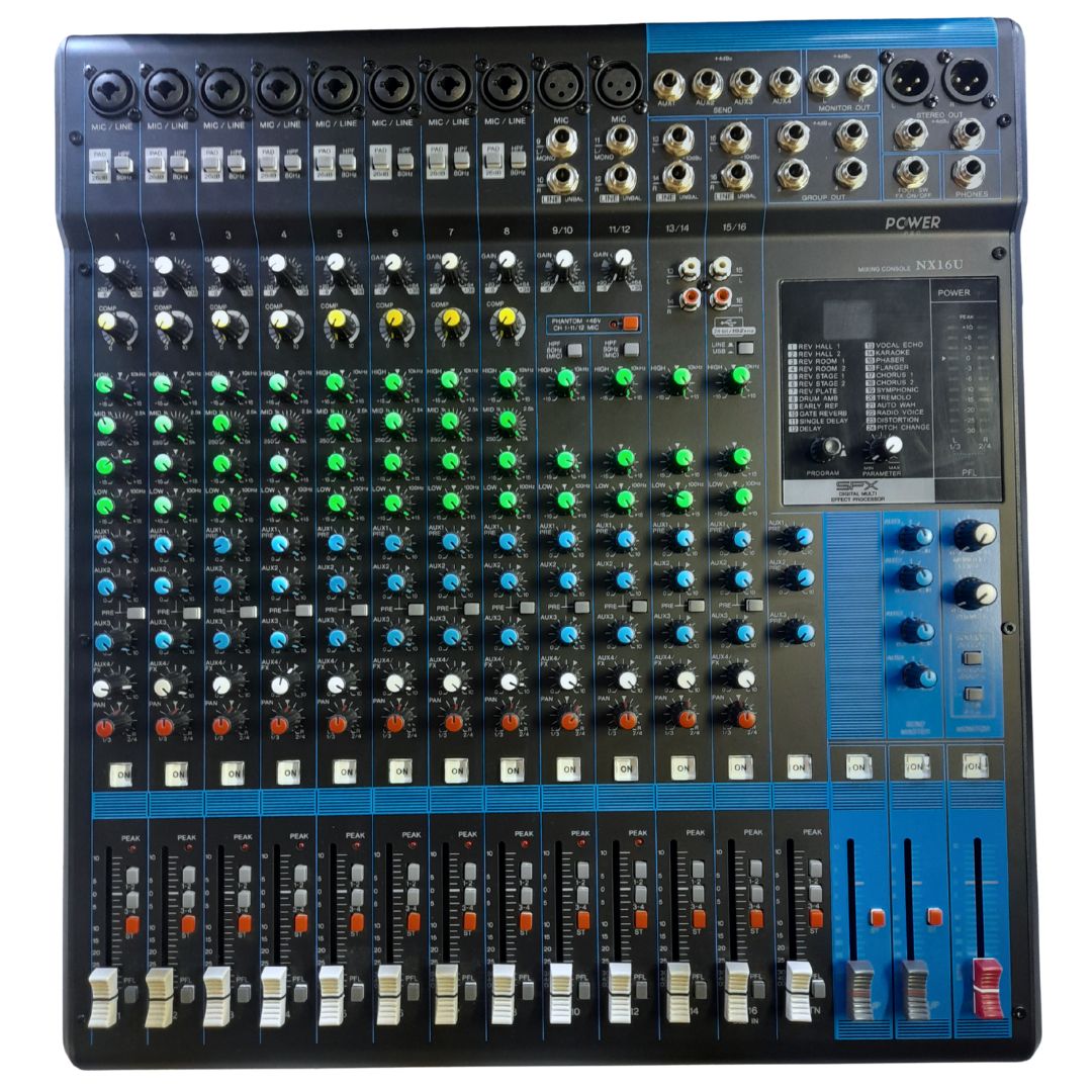 NX16U POWER PRO | Consola Análoga 16 Canales