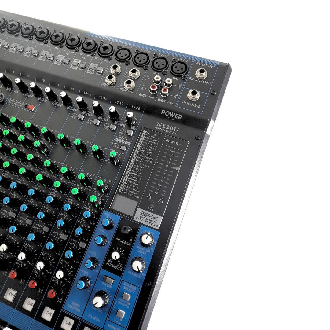 NX20U POWER PRO | Consola Análoga 20 Canales