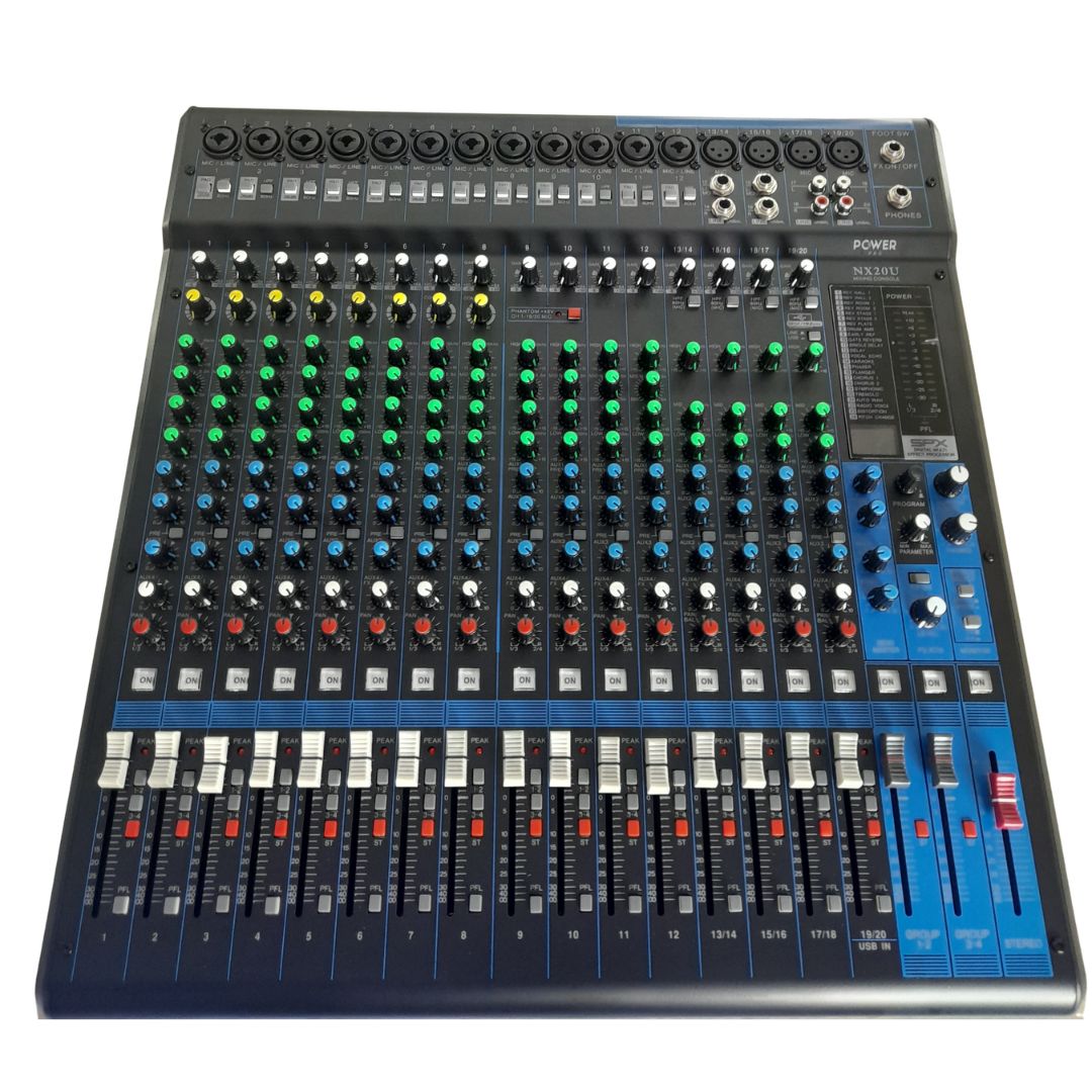 NX20U POWER PRO | Consola Análoga 20 Canales