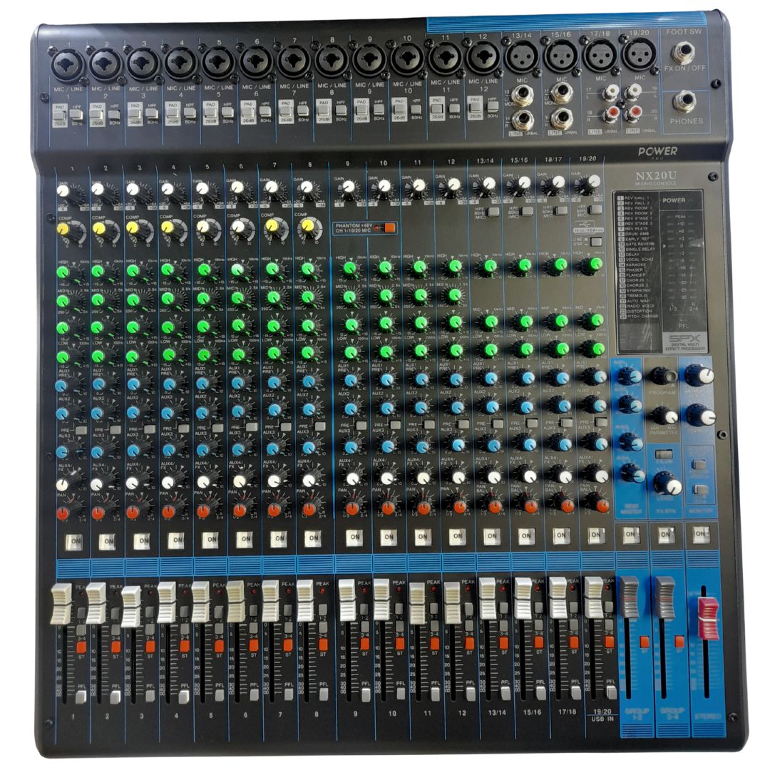 NX20U POWER PRO | Consola Análoga 20 Canales