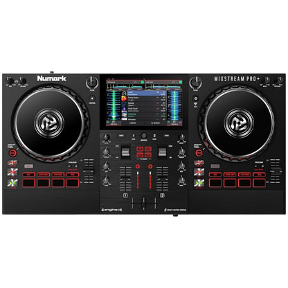 Numark MIXSTREAM PRO+ | Controlador DJ Autónomo con WiFi y Streaming Integrado