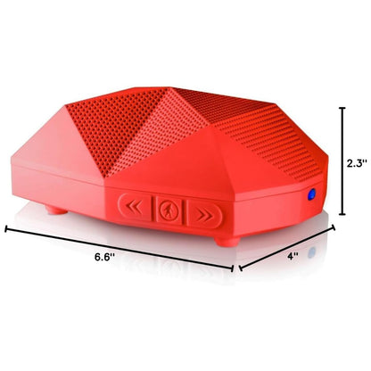 Outdoor Tech Turtle Shell 2.0 Rojo | Parlante Portátil Bluetooth 4.0 Resistente al Agua