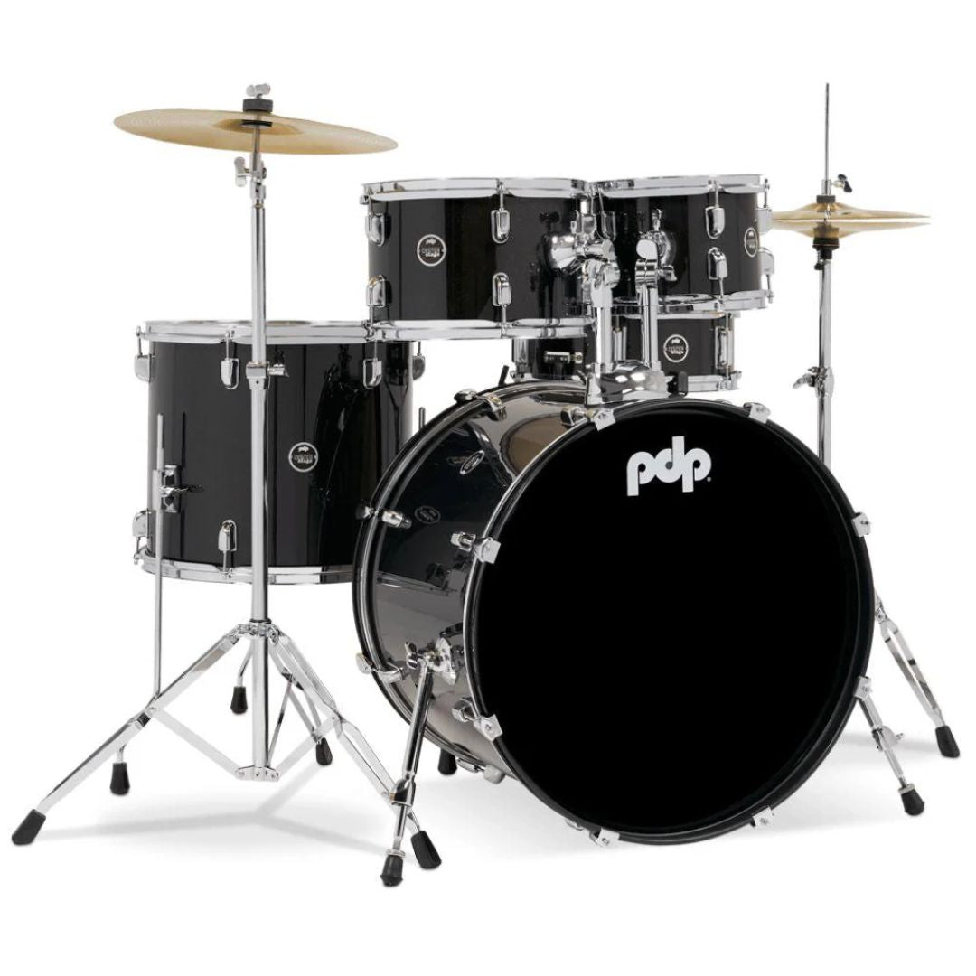 PDP CENTER STAGE BLACK SPARKLE | Batería Acústica 5 Piezas