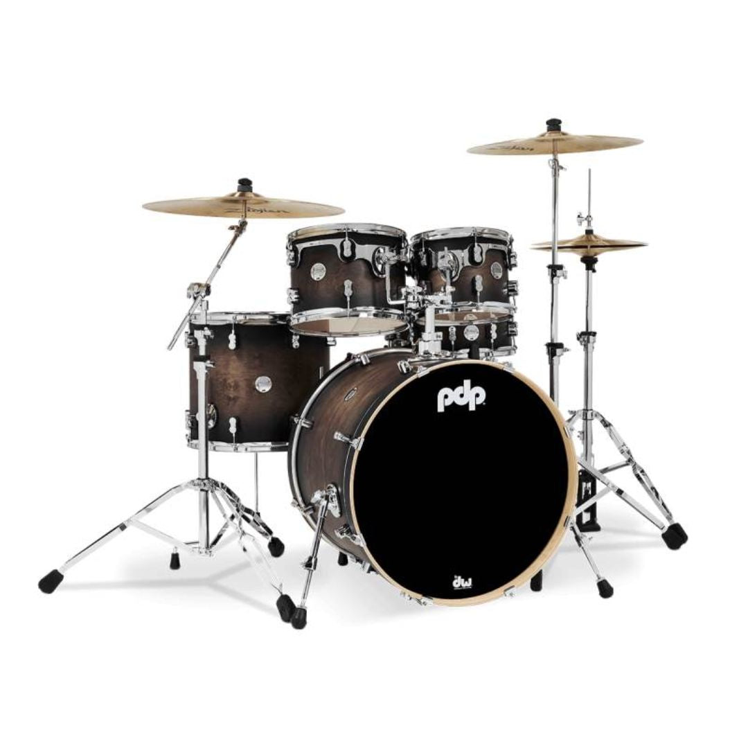 PDP FS SERIES CHARCOAL FADE  | Batería 5 Piezas