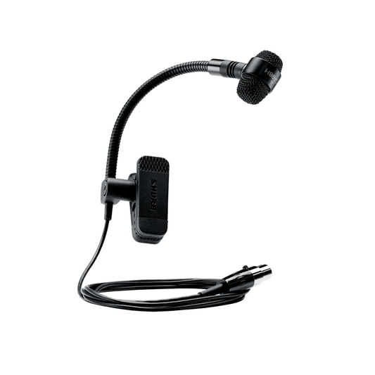 Shure PGA98H-XLR | Micrófono Condensador Cardioide con Pinza para Instrumento