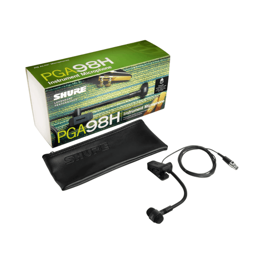 Shure PGA98H-XLR | Micrófono Condensador Cardioide con Pinza para Instrumento