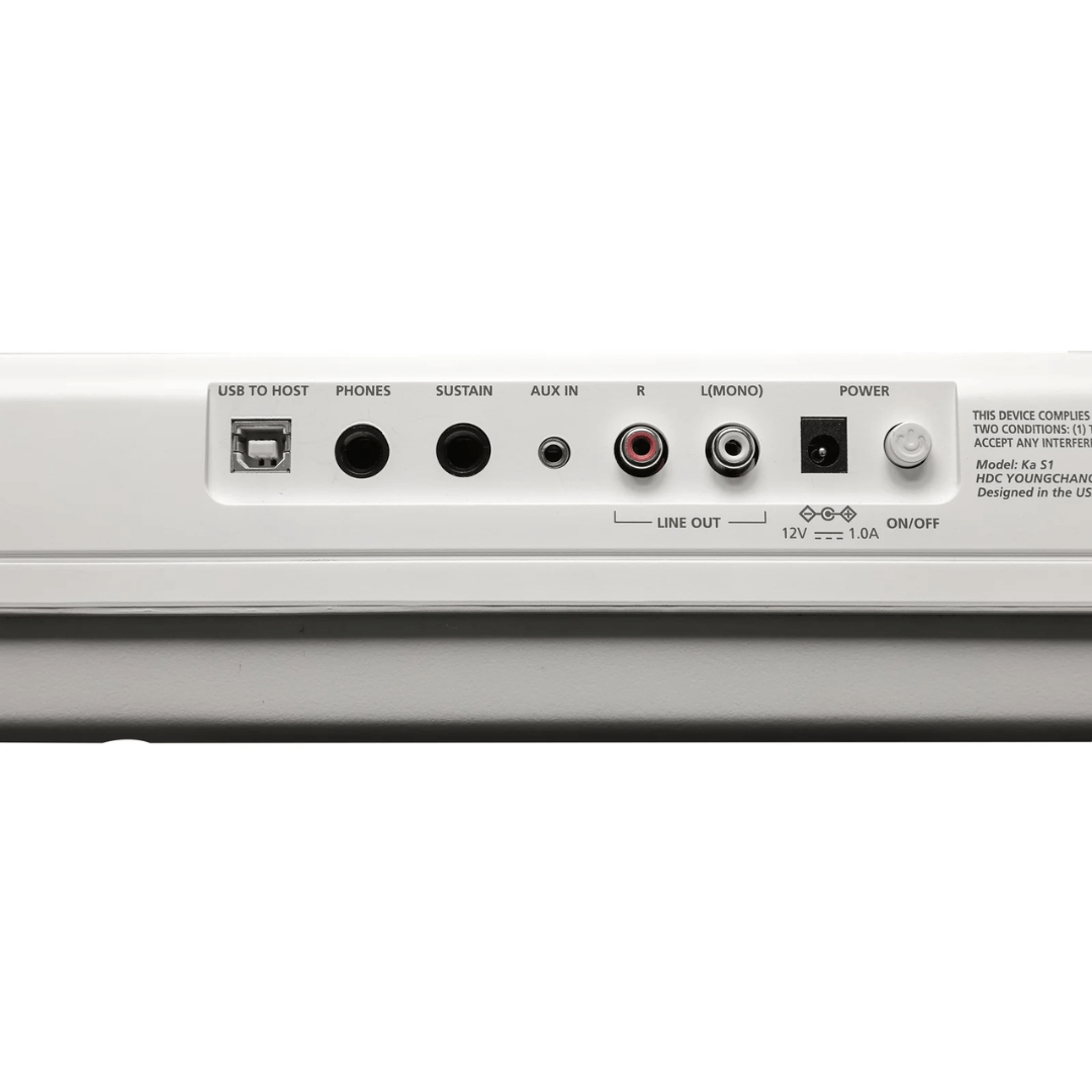 KURZWEIL KA S1 WH | Piano Digital Portátil de 88 Teclas Blanco