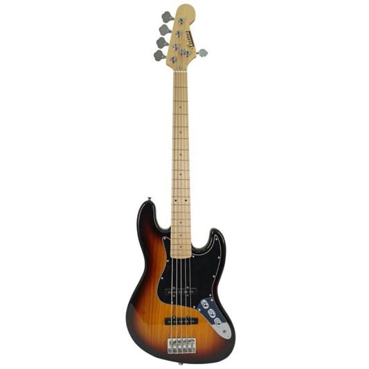 PRIMER PJB-5 | Bajo Eléctrico J Bass 5 Cuerdas Maple Neck Sunburst SBT