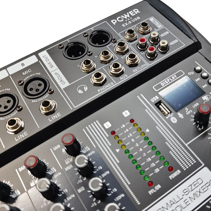 EX8-USB – Consola de Audio de 8 Canales Reales con Interfaz – POWER PRO